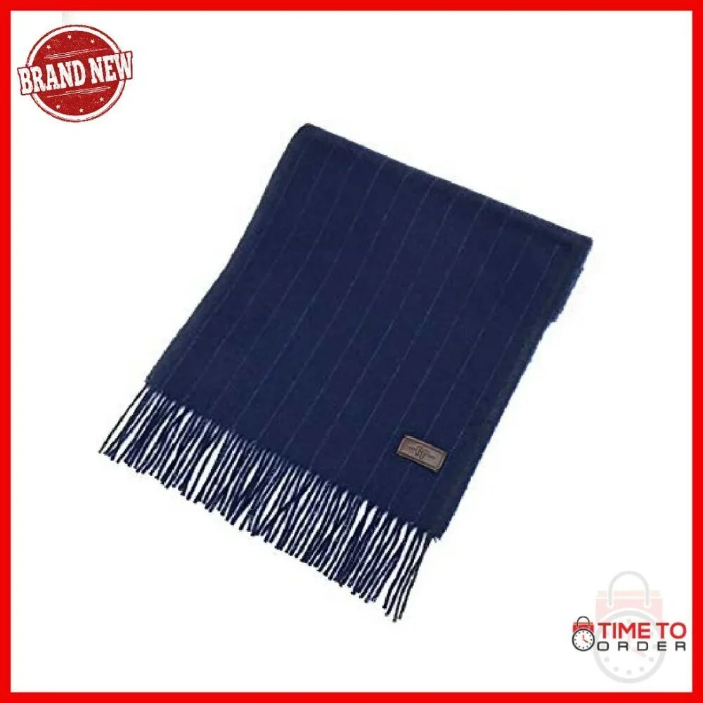 100% Cashmere Men's Winter Scarf 66x12 Inches Ultra-Soft Patterned